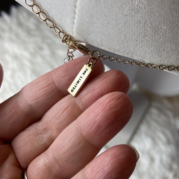 The Limited Gold And Rhinestone Necklace - Picture 4 of 7